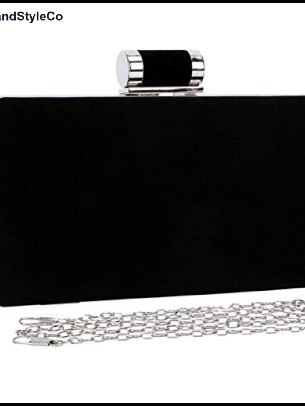 Velvet Suede Clutch with Removable Chain Crossbody Wristlet Evening Bag